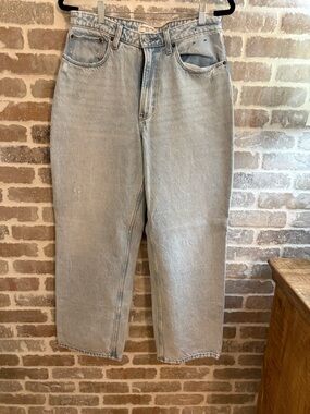 Abercrombie & Fitch Light Blue High-Rise Loose Jeans